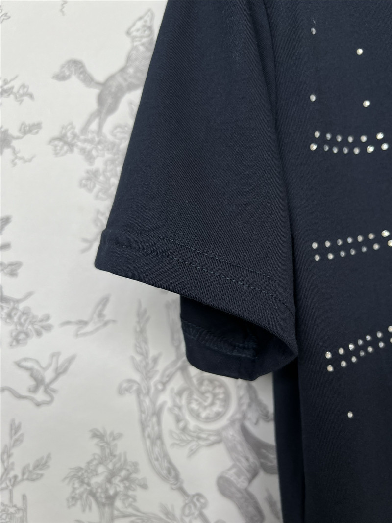 dior lucky star embroidered T-shirt replica d&g clothing