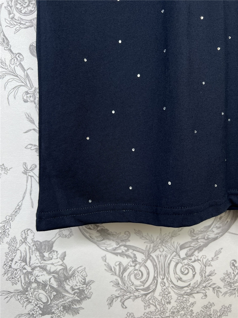 dior lucky star embroidered T-shirt replica d&g clothing