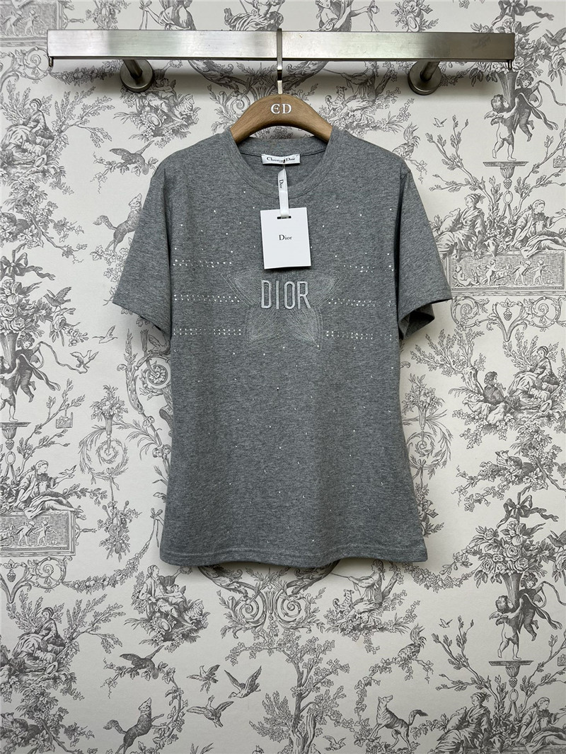 dior lucky star embroidered T-shirt replica d&g clothing