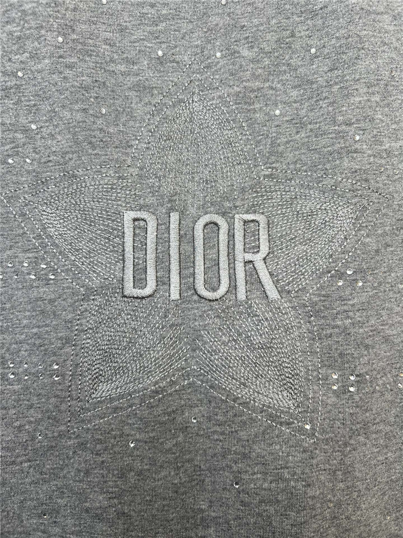 D10r lucky star embroidered t-shirt replica d&g clothing