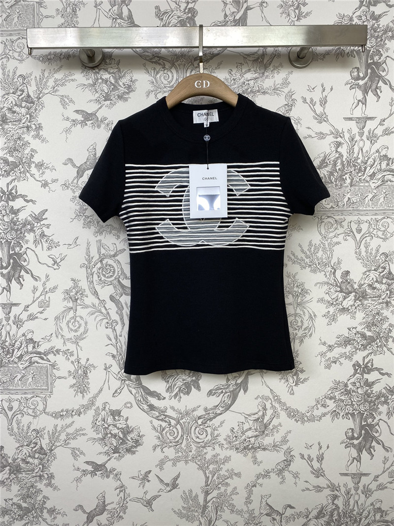 Chanel new double C T-shirt replica designer clothes