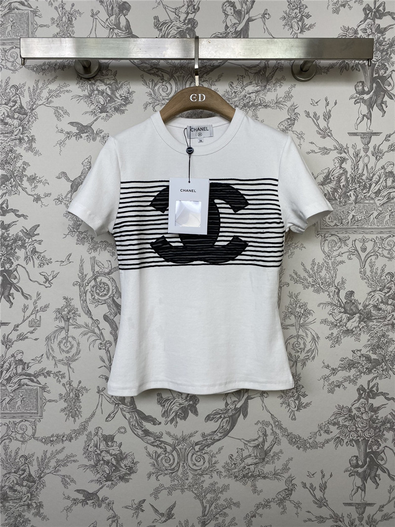 Chanel new double C T-shirt replica designer clothes