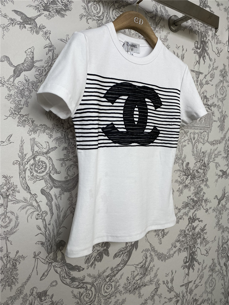 Chanel new double C T-shirt replica designer clothes
