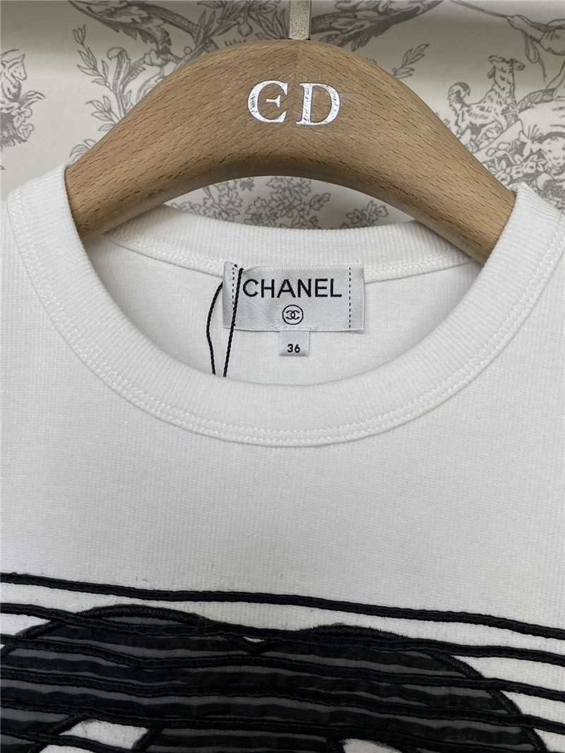 Chanel new double C T-shirt replica designer clothes