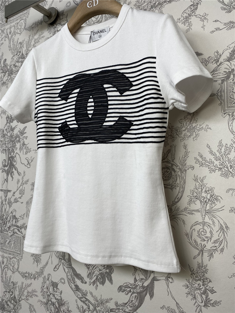 Chanel new double C T-shirt replica designer clothes