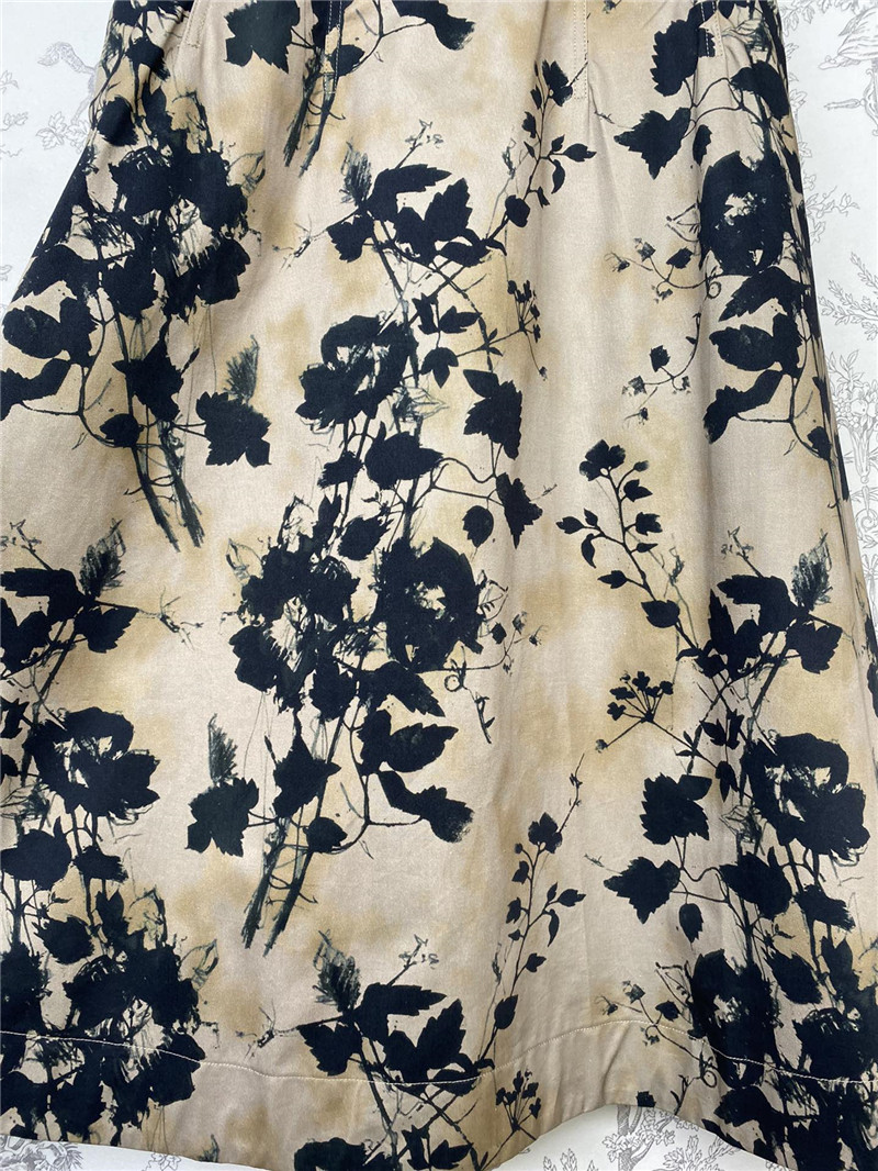 D10r ink floral tie-dye skirt replica clothes