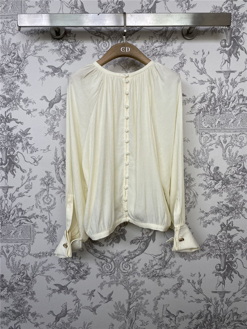 Max Mara Narvel Plissé-silk Blouse