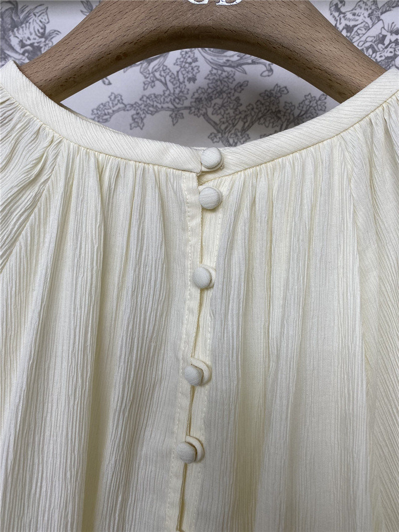 Max Mara Narvel Plissé-silk Blouse