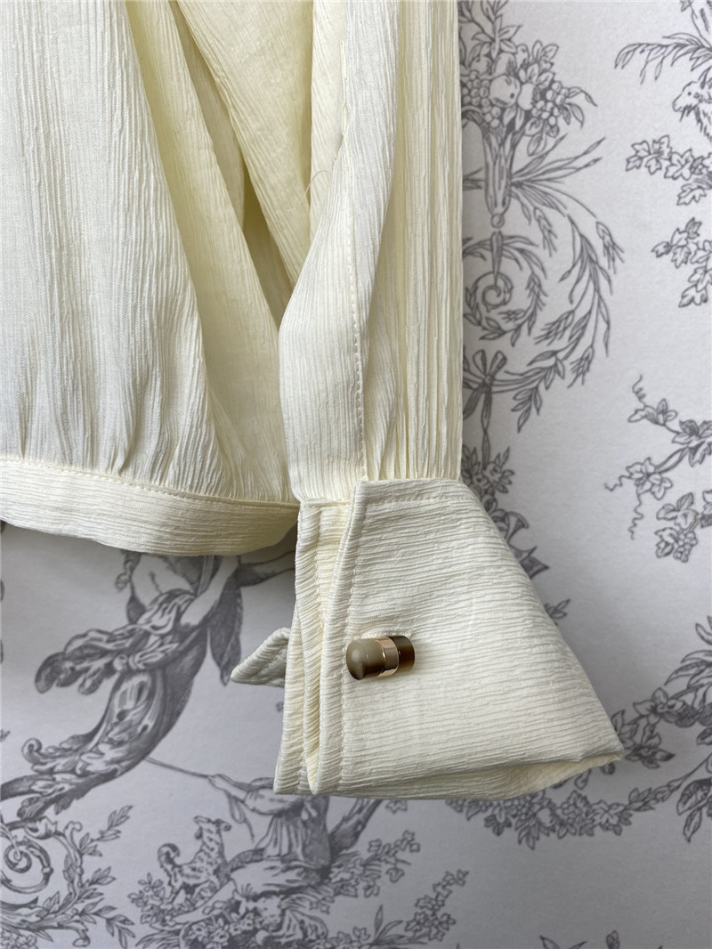 Max Mara Narvel Plissé-silk Blouse