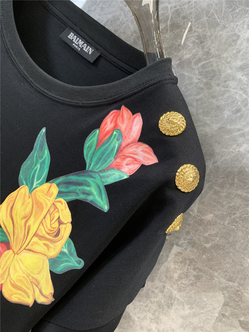 Balmain round neck short sleeve T-shirt replica d&g clothing