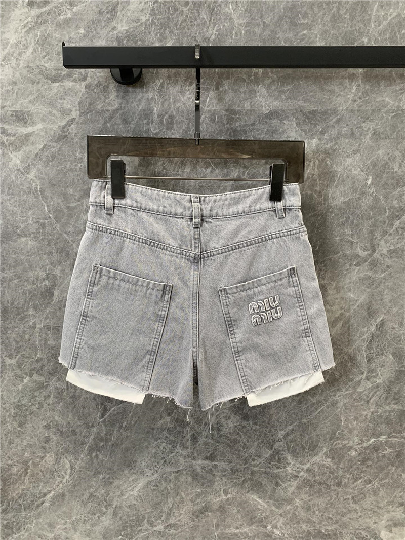 M1um1u work style denim shorts replica clothing sites