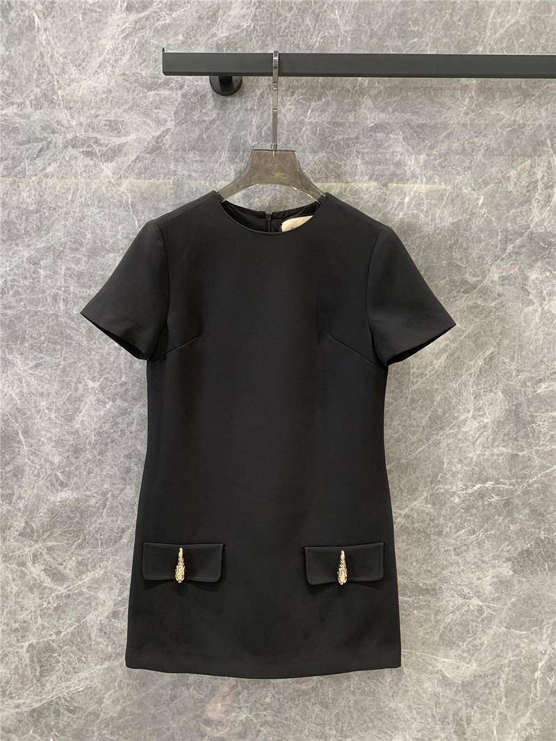 Gucci round neck short sleeve dress cheap replica designer clothes