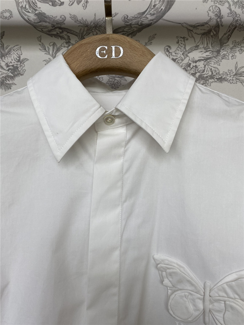 Va1e*ntin0 boyfriend style butterfly shirt replicas clothes