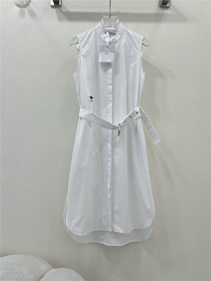 dior lapel sleeveless dress replica designer clothing websites