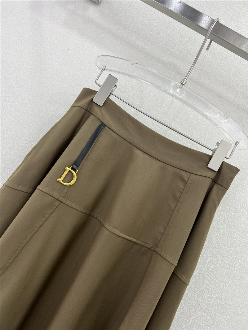 D10r high waist a-line long skirt
