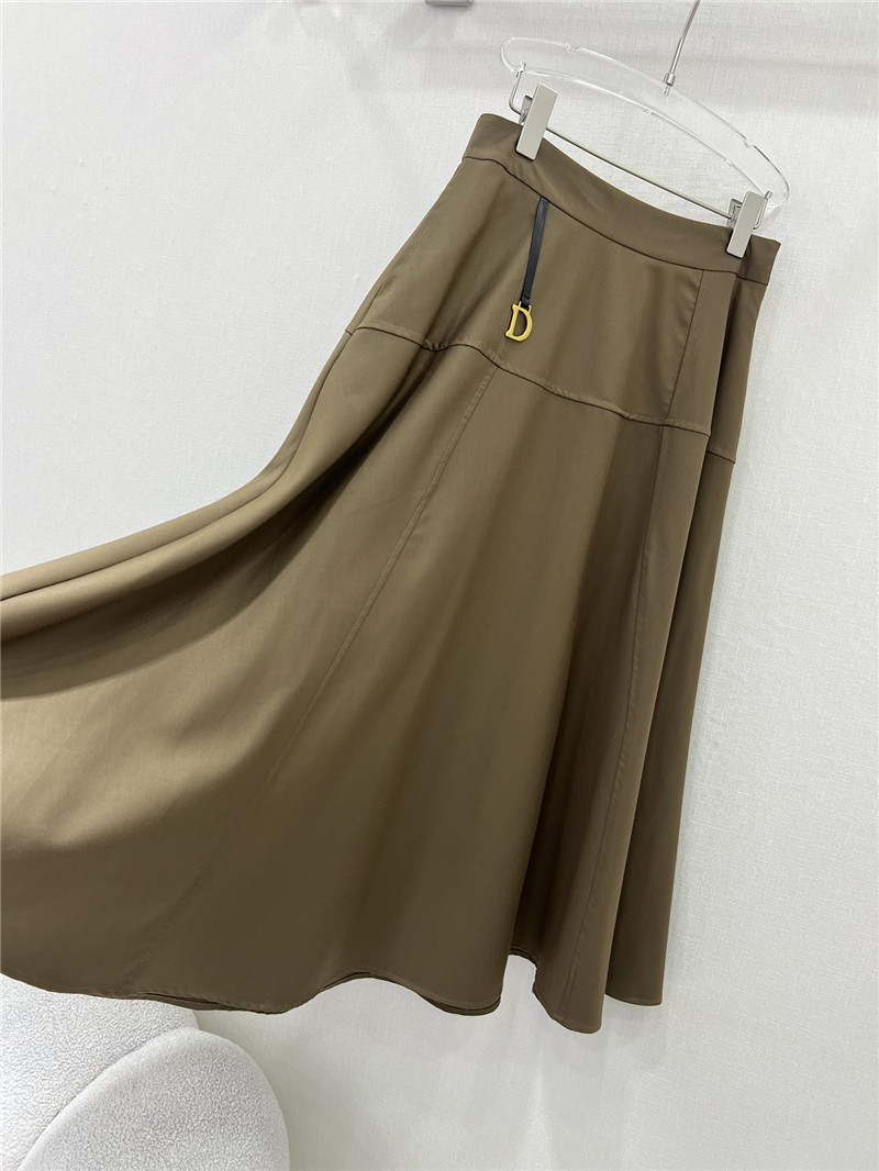 D10r high waist a-line long skirt