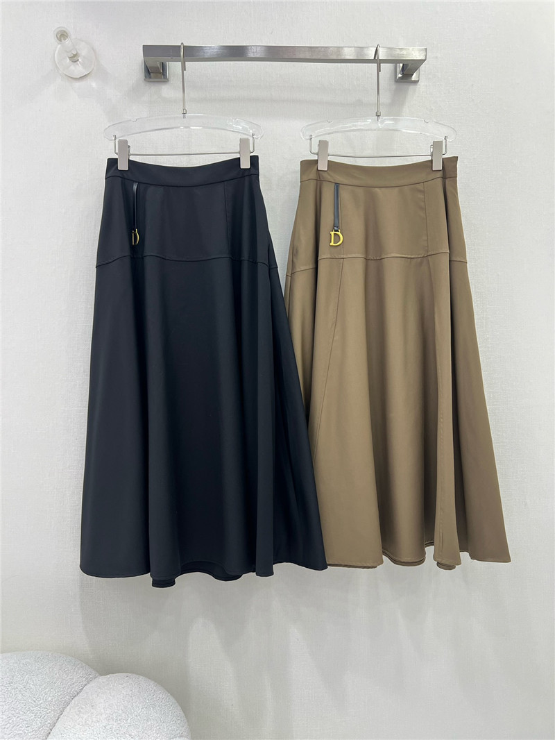 D10r high waist a-line long skirt