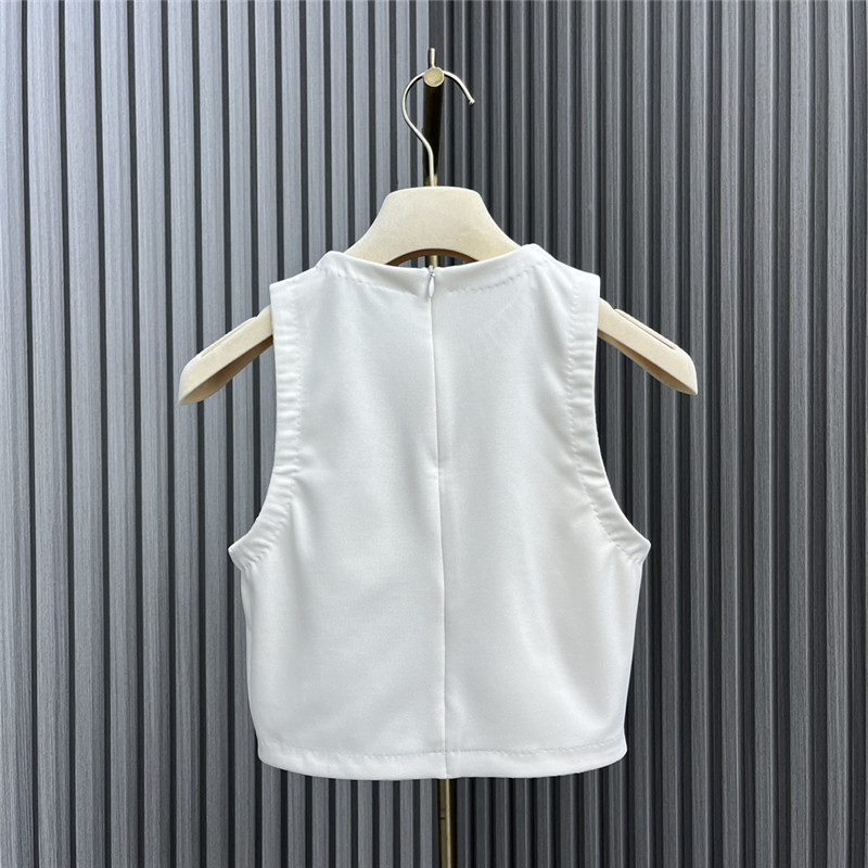 M1um1u fashionable slim fit short vest replica clothes