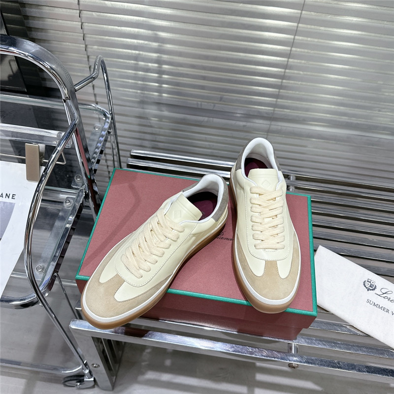 Loro Piana Tennis Walk Sneakers in Beige