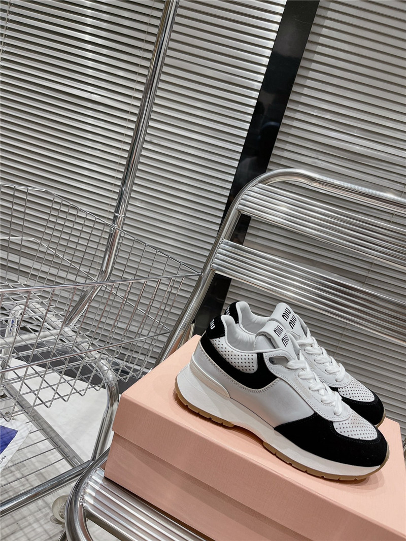 Miu Miu Women’s Platform Low Top Sneakers