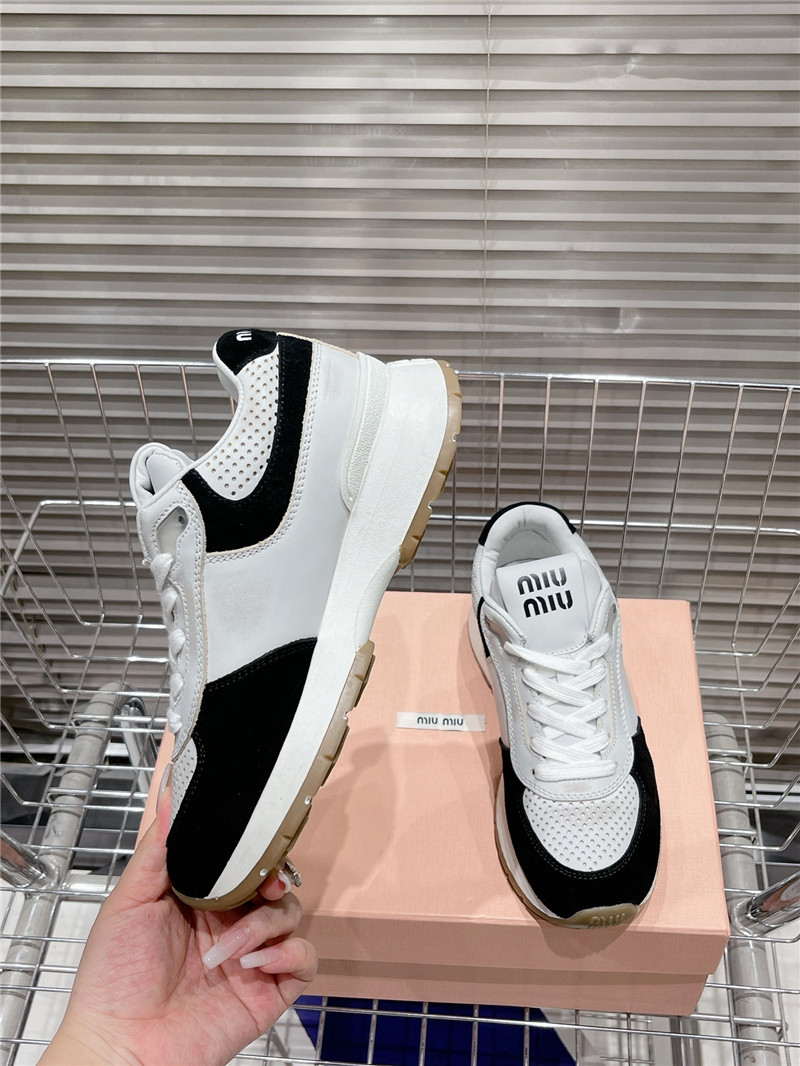 Miu Miu Women’s Platform Low Top Sneakers