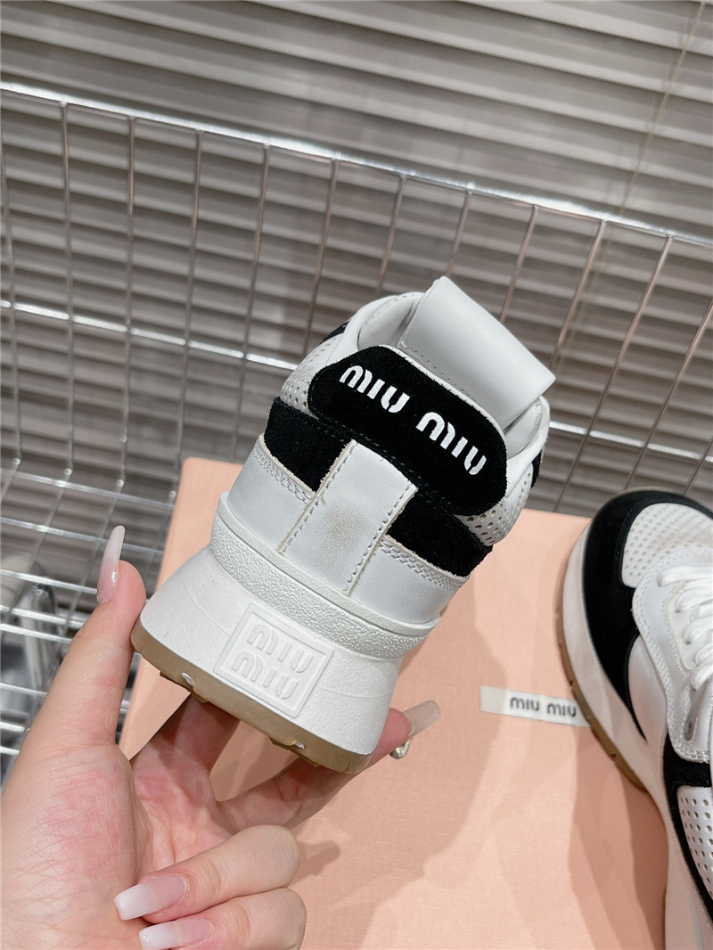 Miu Miu Women’s Platform Low Top Sneakers