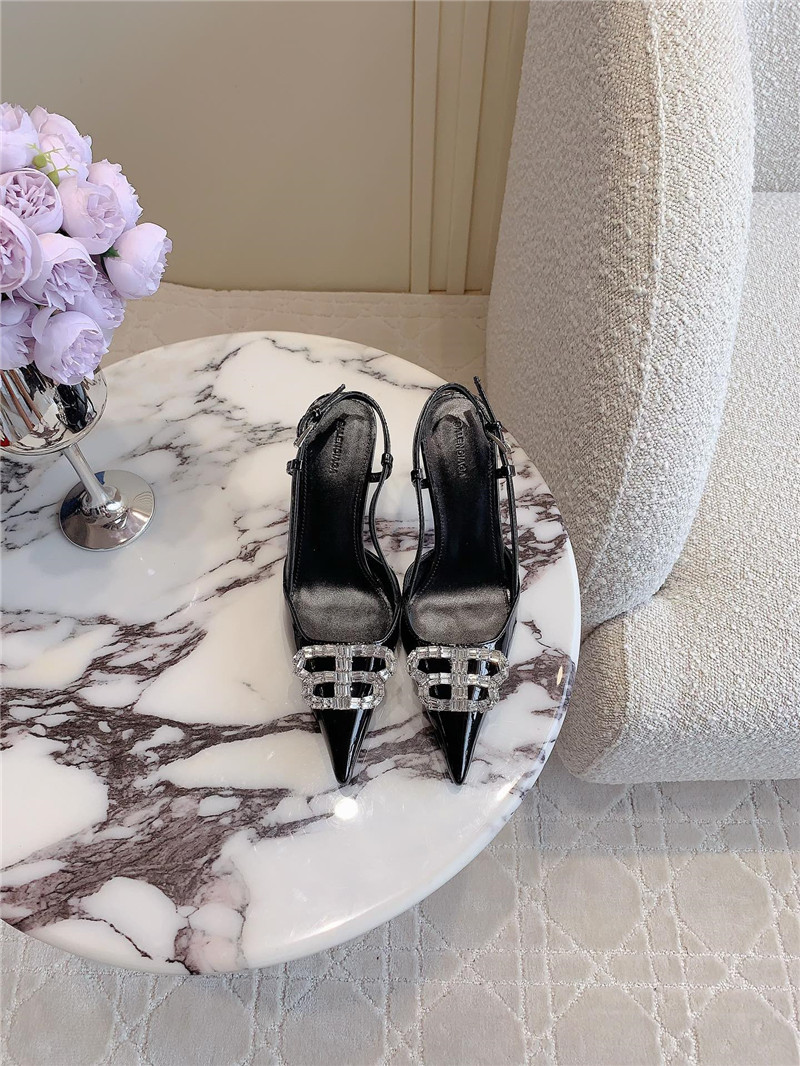 Balenciaga rhinestone high heels best replica shoes website