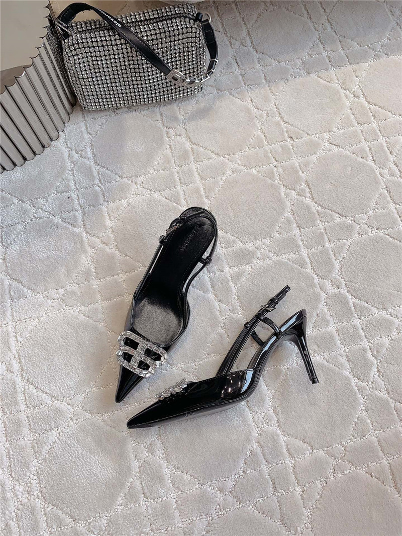 Balenciaga rhinestone high heels best replica shoes website