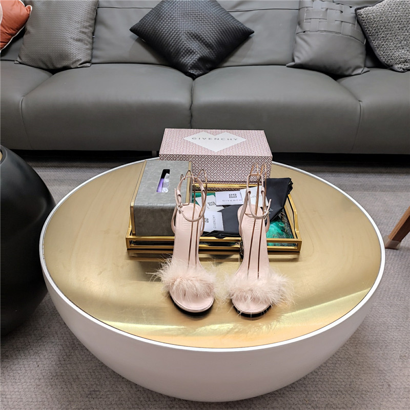 Givenchy ostrich feather sandals maison margiela replica shoes