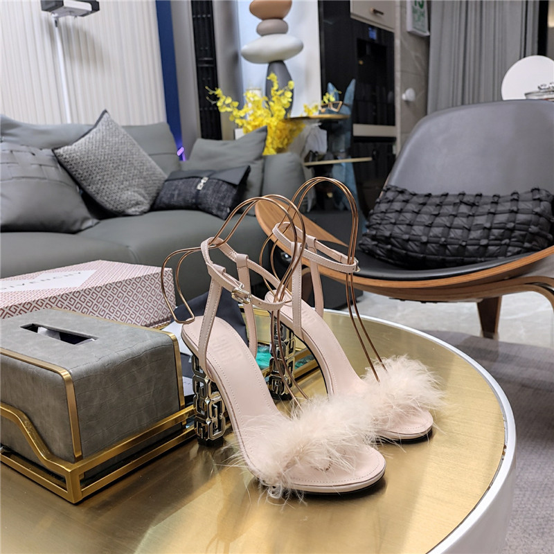 Givenchy ostrich feather sandals maison margiela replica shoes