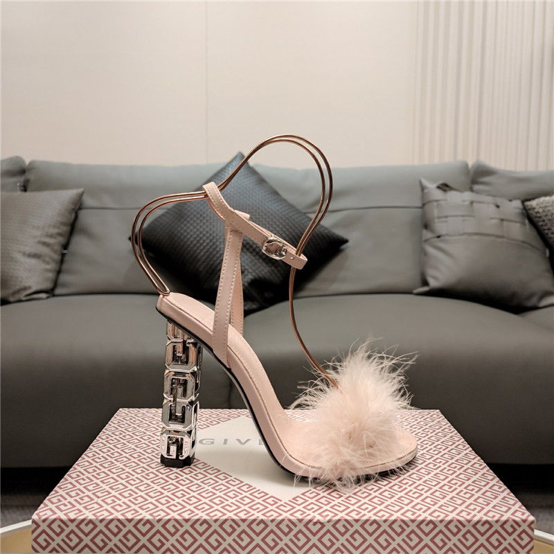 Givenchy ostrich feather sandals maison margiela replica shoes