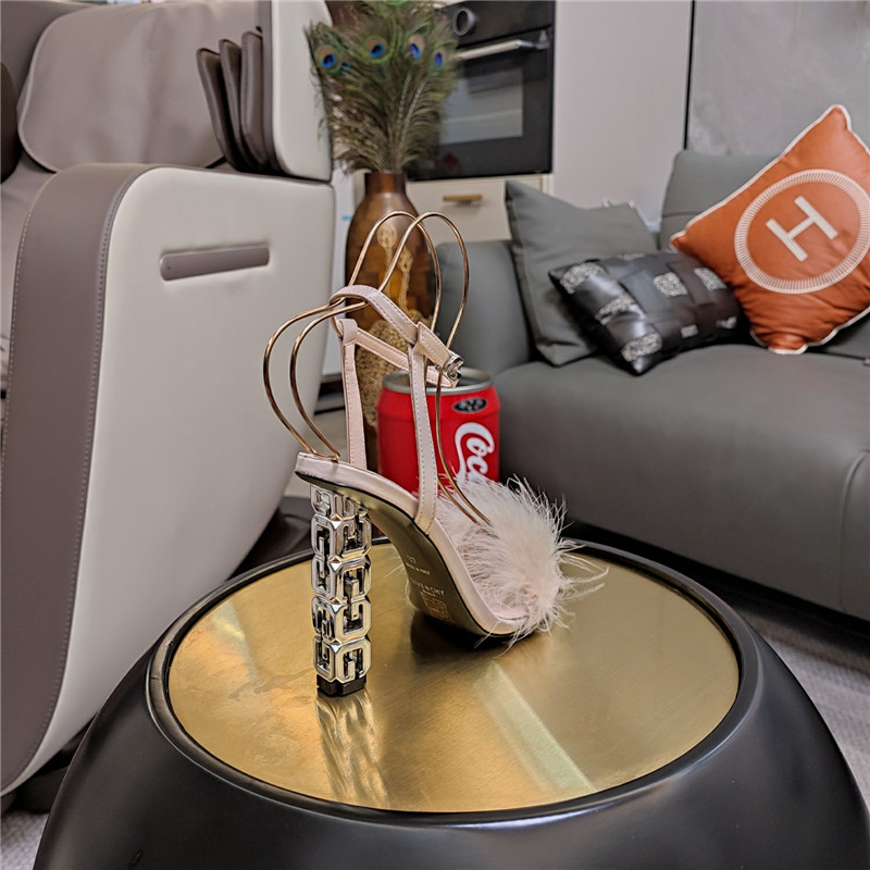 Givenchy ostrich feather sandals maison margiela replica shoes