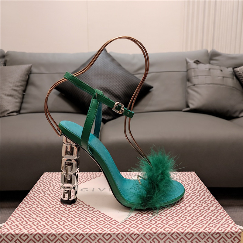 Givenchy ostrich feather sandals maison margiela replica shoes