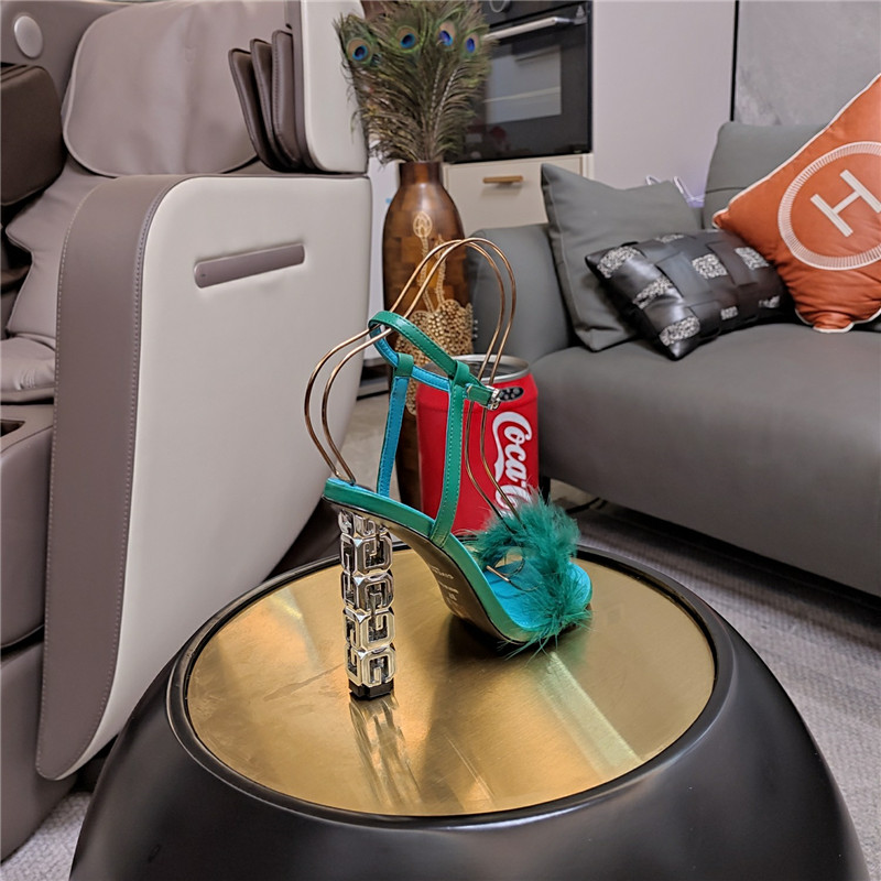 Givenchy ostrich feather sandals maison margiela replica shoes