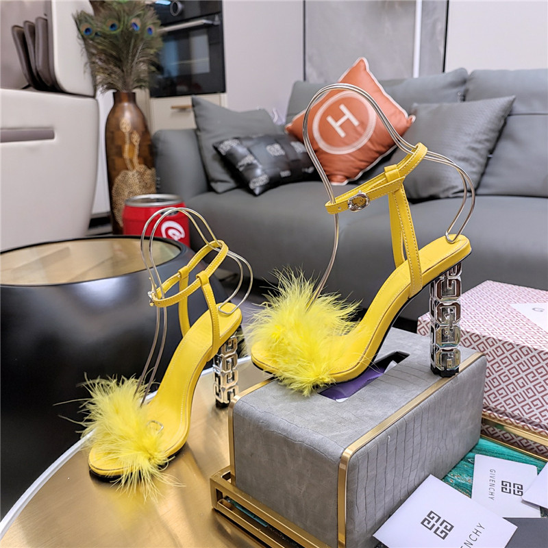 Givenchy ostrich feather sandals maison margiela replica shoes