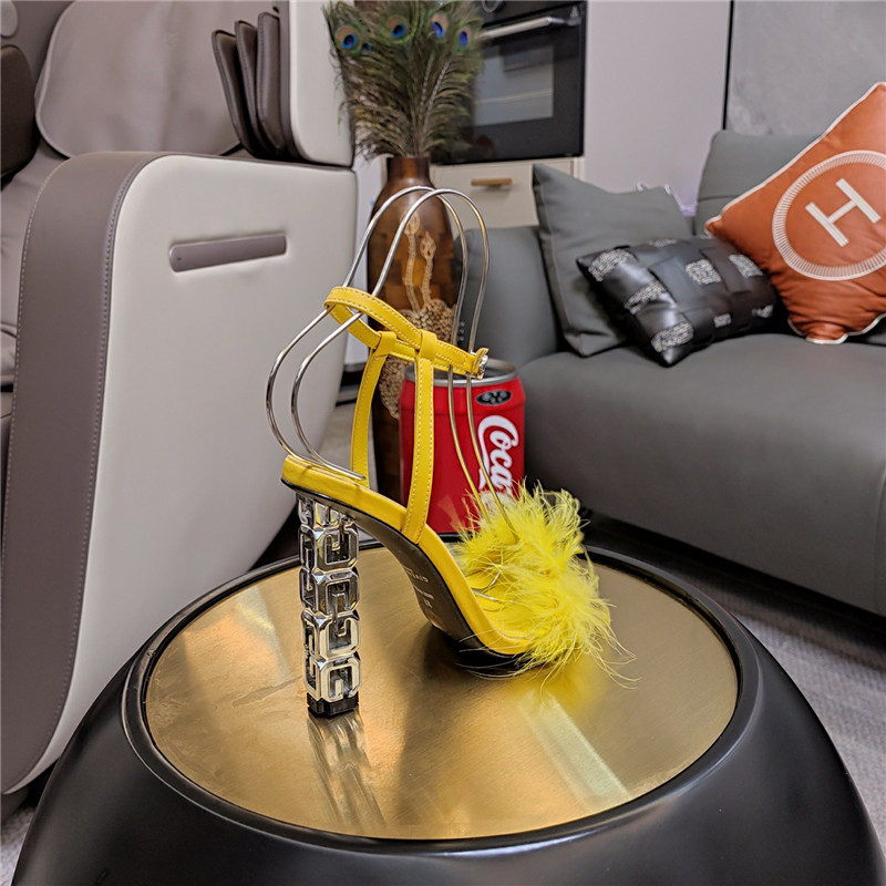 Givenchy ostrich feather sandals maison margiela replica shoes