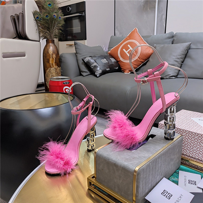 Givenchy ostrich feather sandals maison margiela replica shoes