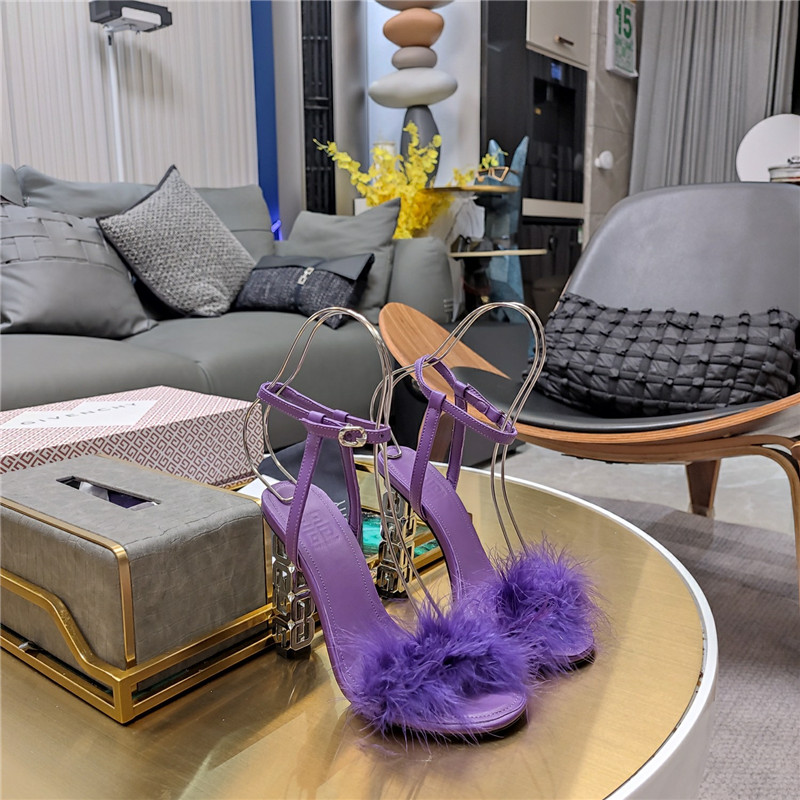 Givenchy ostrich feather sandals maison margiela replica shoes