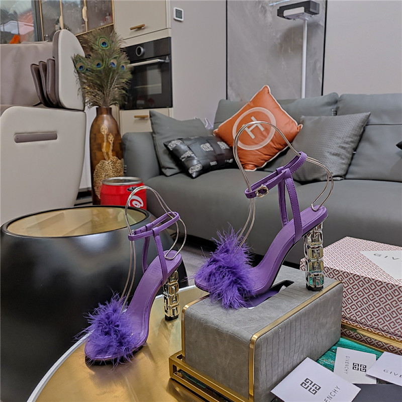 Givenchy ostrich feather sandals maison margiela replica shoes