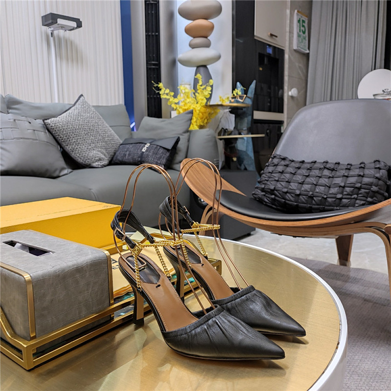 fendi necklace foot-wrapped sandals replica designer shoes