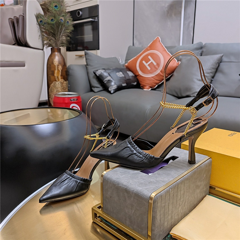 fendi necklace foot-wrapped sandals replica designer shoes