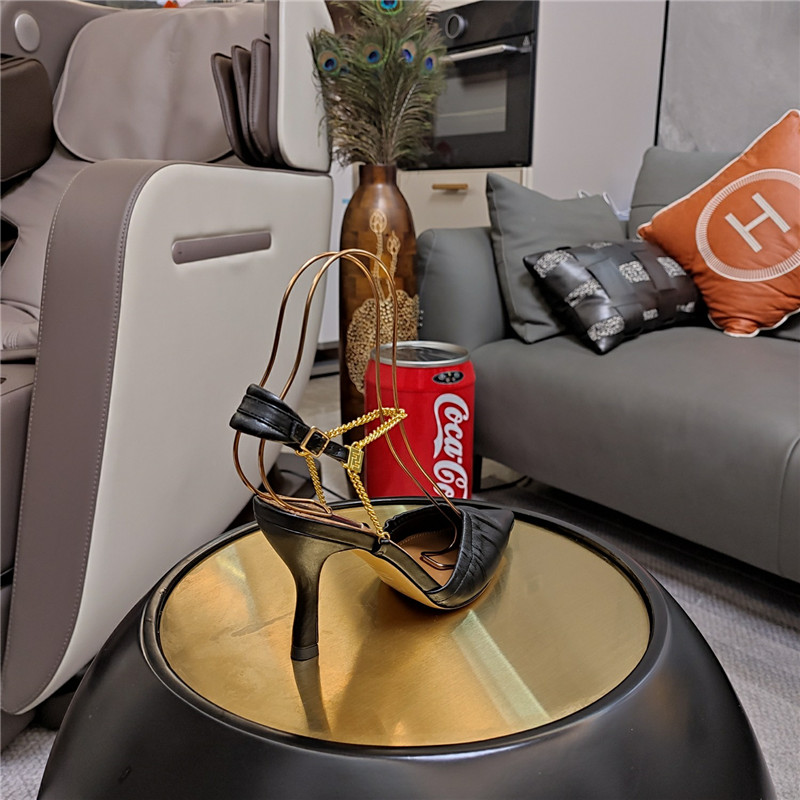 fendi necklace foot-wrapped sandals replica designer shoes