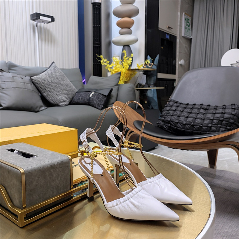 fendi necklace foot-wrapped sandals replica designer shoes