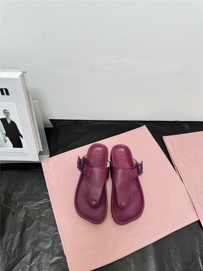 loewe new leather slippers for couples
