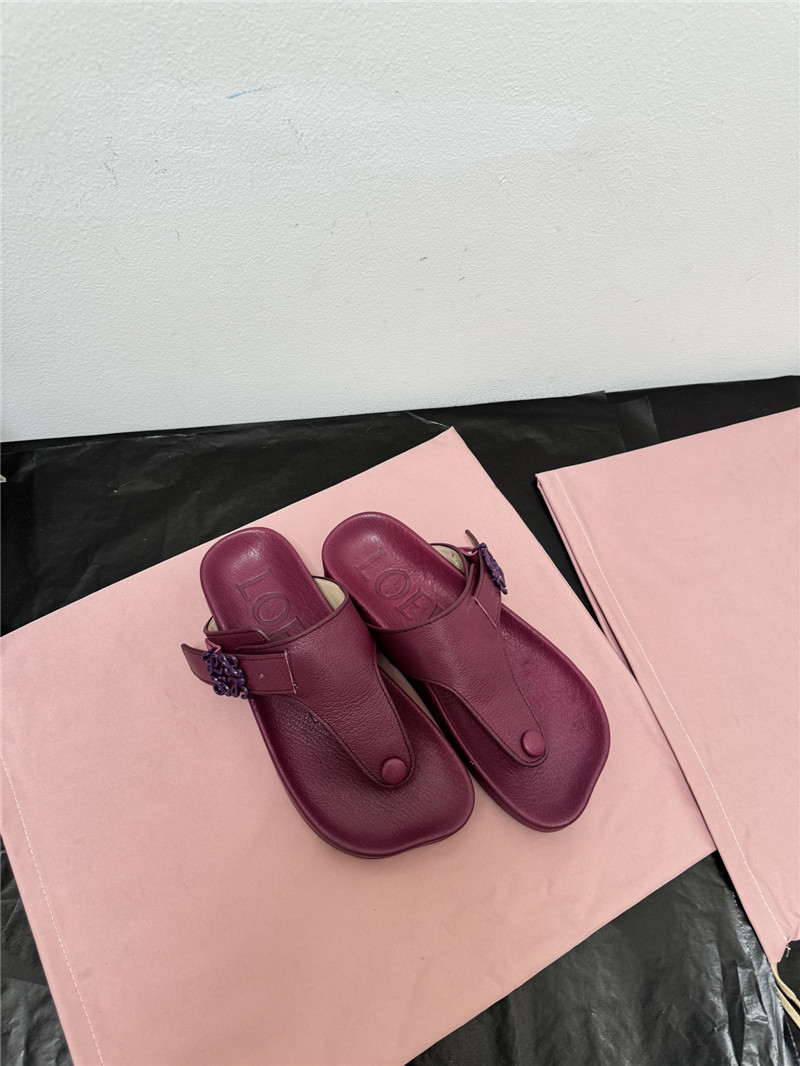 loewe new leather slippers for couples