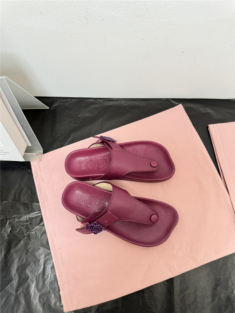 loewe new leather slippers for couples
