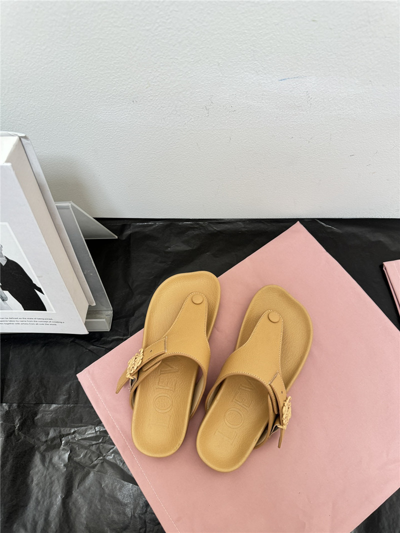 loewe new leather slippers for couples