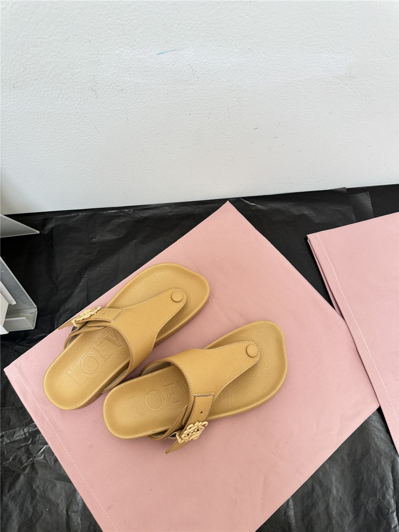 loewe new leather slippers for couples