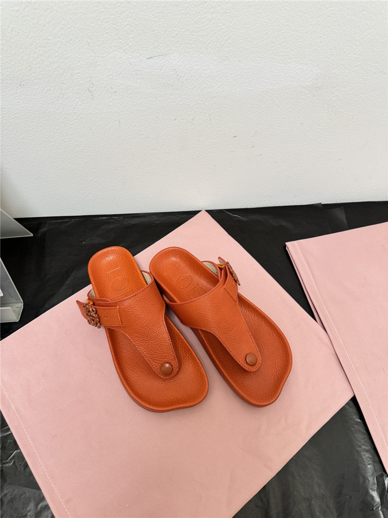 loewe new leather slippers for couples