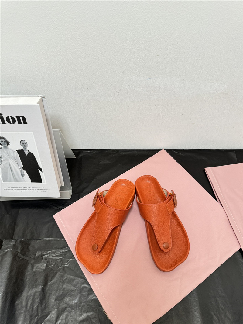 loewe new leather slippers for couples